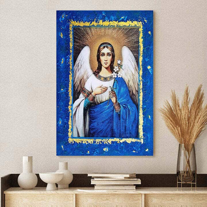 Christian Canvas Print Catholic Archangel Gabriel Christian Canvas Print Catholic Archangel Gabriel