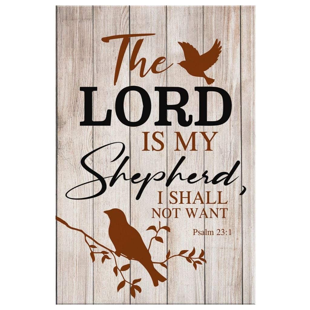 Christian Canvas Print The Lord Is My Shepherd Psalm 23:1 Christian Canvas Print The Lord Is My Shepherd Psalm 23:1