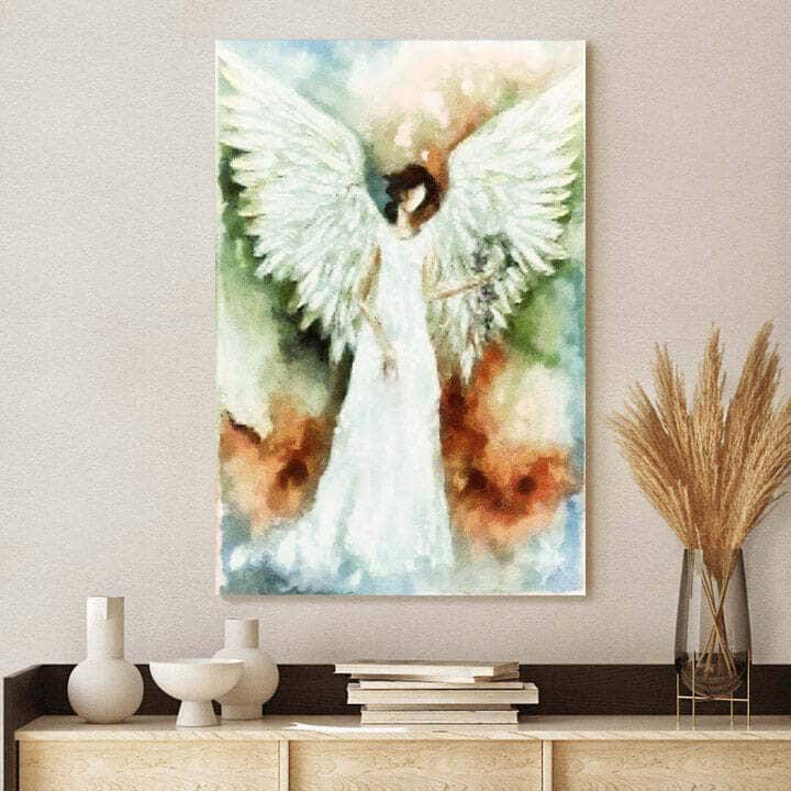 Christian Canvas Print Angel Catholic Christian Canvas Print Angel Catholic
