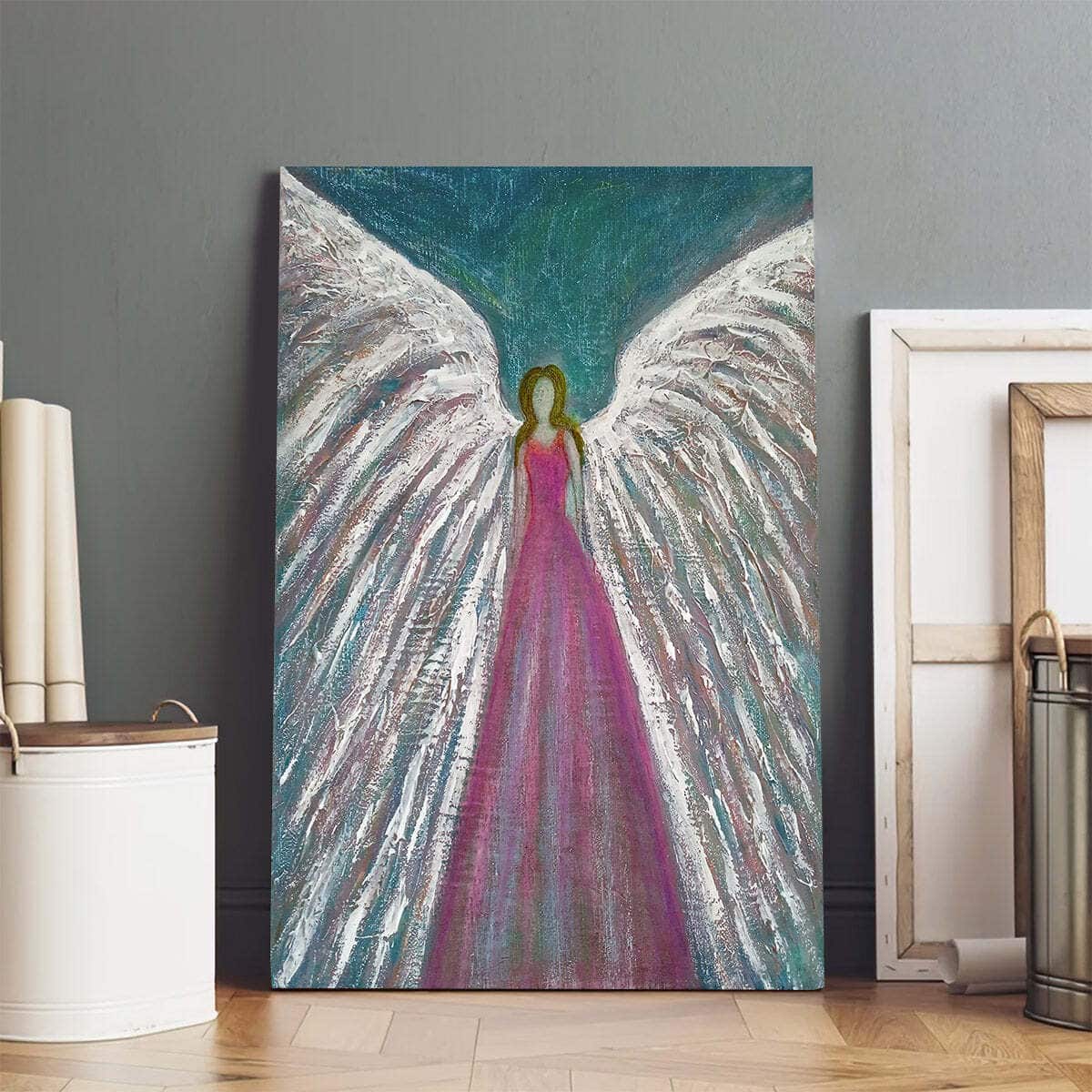 Christian Canvas Print Original Guardian Angel Christian Canvas Print Original Guardian Angel