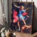 Christian Canvas Print Archangel Michael Christian Canvas Print Archangel Michael