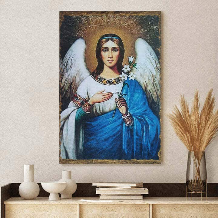Christian Canvas Print Religious Archangel Gabriel Christian Canvas Print Religious Archangel Gabriel