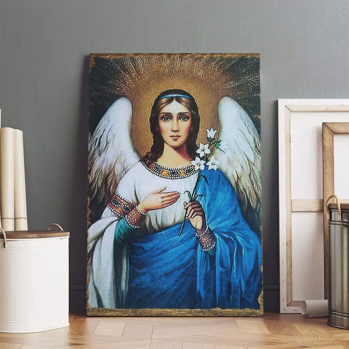 Christian Canvas Print Religious Archangel Gabriel Christian Canvas Print Religious Archangel Gabriel