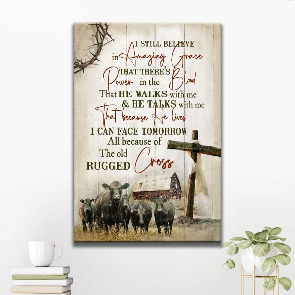 Christian Canvas Print I Still Believe In Amazing Grace Farmhouse Style Christian Canvas Print I Still Believe In Amazing Grace Farmhouse Style