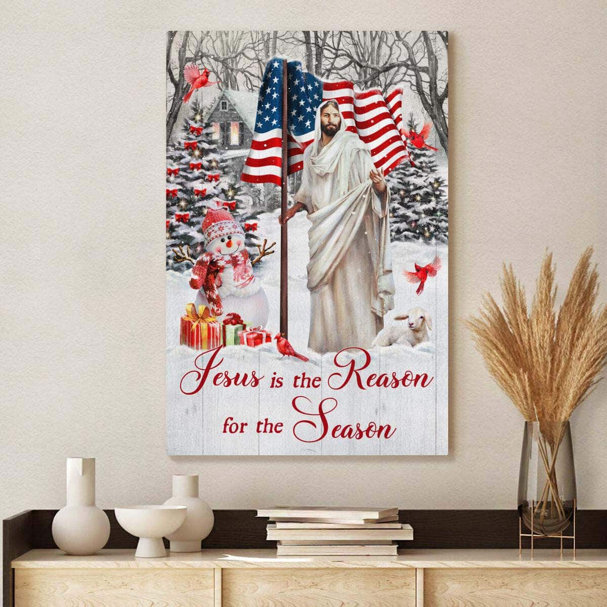 Christian Canvas Print Jesus Is The Reason For The Season Christmas Gift Christian Canvas Print Jesus Is The Reason For The Season Christmas Gift