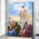 Christian Canvas Print Jesus Ascending Into Heaven Christ Christian Canvas Print Jesus Ascending Into Heaven Christ