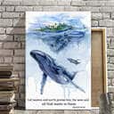 Christian Canvas Print Whale Let Heaven And Earth Praise Him Christian Canvas Print Whale Let Heaven And Earth Praise Him