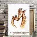 Christian Canvas Print Giraffe As A Mother Comforts Her Child So Will I Comfort You Christian Canvas Print Giraffe As A Mother Comforts Her Child So Will I Comfort You
