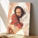 Christian Canvas Print Jesus Hugging A Child Christian Canvas Print Jesus Hugging A Child