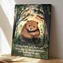 Christian Canvas Print Bear I Will Sustain You Bible Verse Christian Canvas Print Bear I Will Sustain You Bible Verse