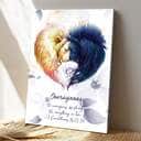 Courageous Be Strong Lion Christian Canvas Print Courageous Be Strong Lion Christian Canvas Print