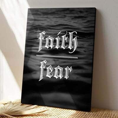 Christian Canvas Print Faith Over Fear Religious Have Faith Christian Canvas Print Faith Over Fear Religious Have Faith