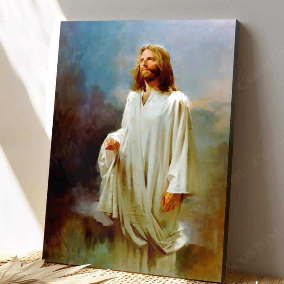 Christian Jesus Canvas Print The Risen Christ Christian Jesus Canvas Print The Risen Christ