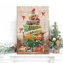 Christmas Christian Canvas Print Joy Love Peace Believe Christmas Christian Canvas Print Joy Love Peace Believe