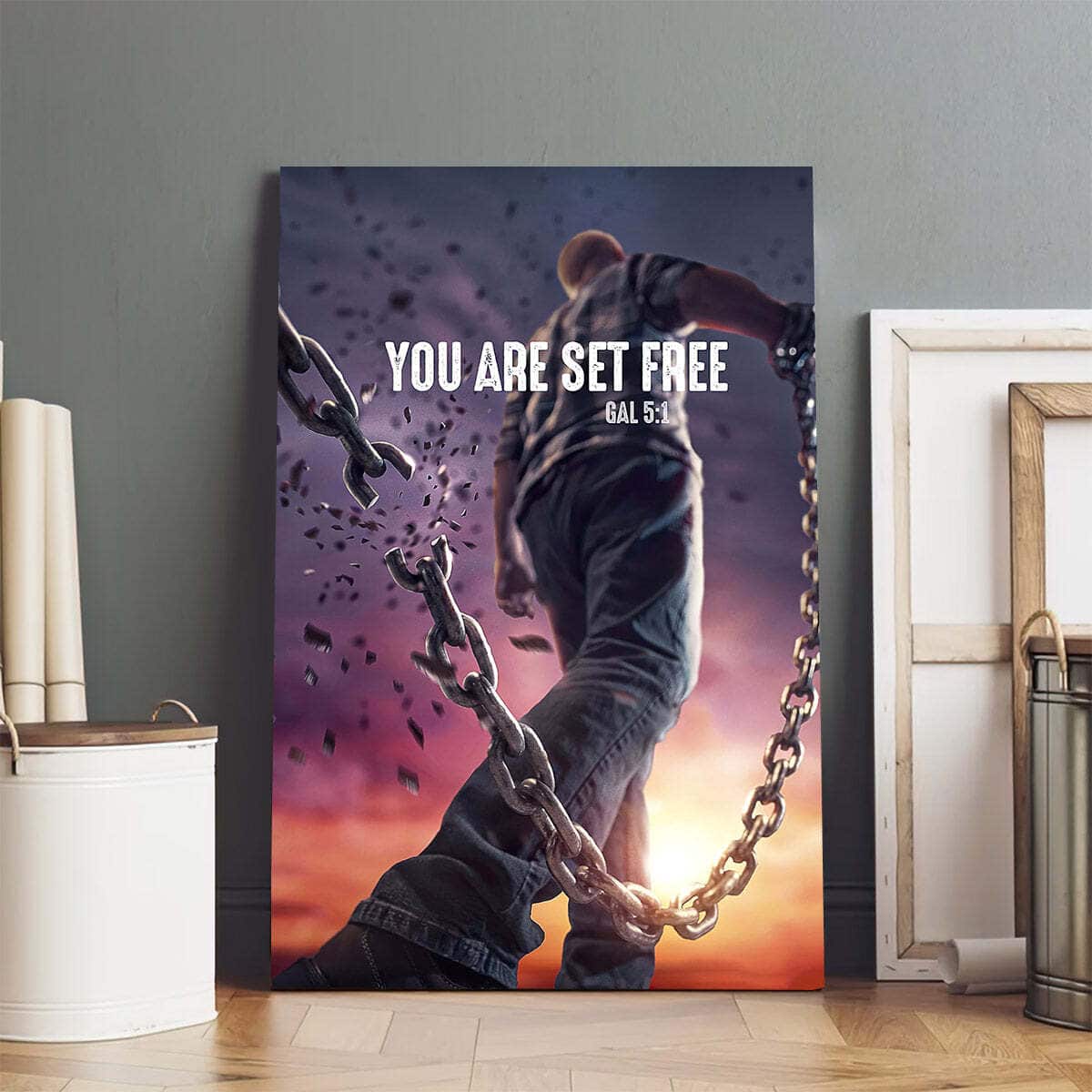 Christian Canvas Print You Are Set Free Gal 5:1 Christian Canvas Print You Are Set Free Gal 5:1
