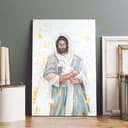 Christian Canvas Print Jesus Lost Sheep Paper Christian Canvas Print Jesus Lost Sheep Paper