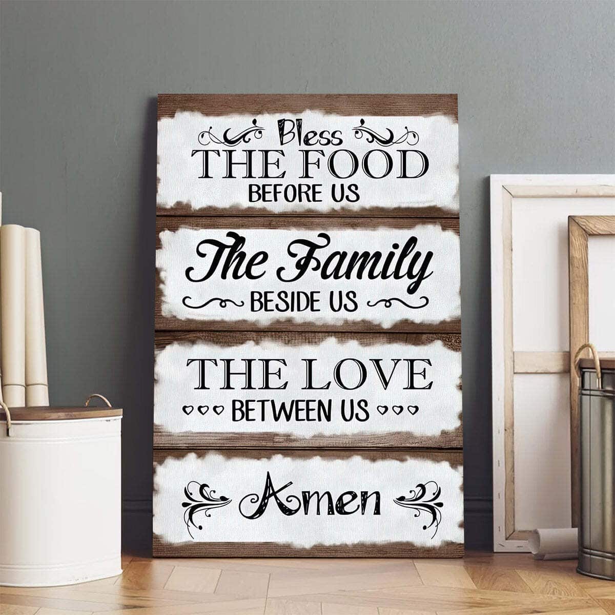 Christian Canvas Print Bless The Food Before Us Amen Christian Canvas Print Bless The Food Before Us Amen
