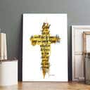 Christian Canvas Print John 3:16 For God So Loved The World That He Gave