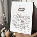 Christian Canvas Print For God So Loved The World That He Gave His Only Son Christian Canvas Print For God So Loved The World That He Gave His Only Son