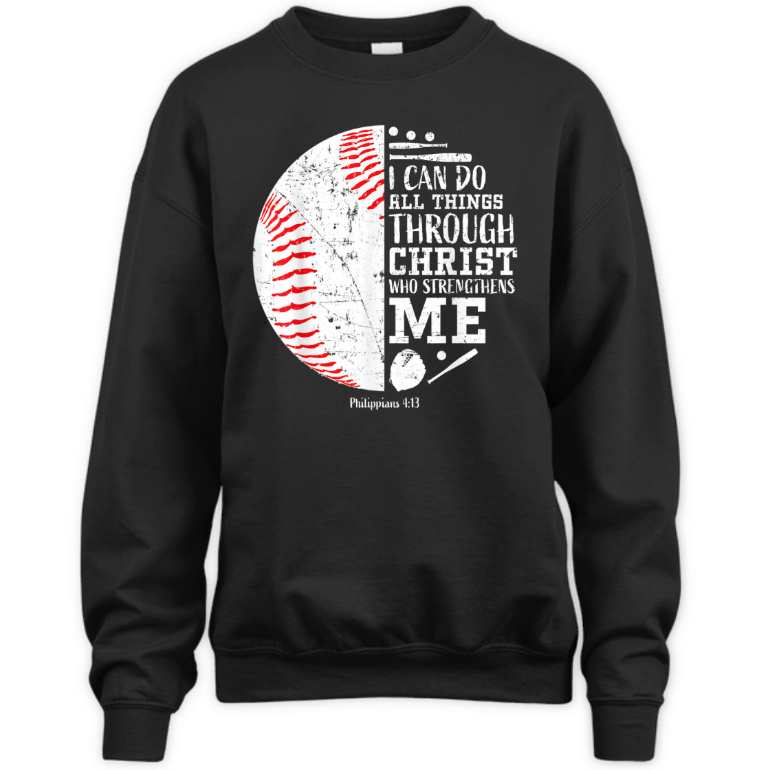 Baseball I Can Do All Things Through Christ Religious Bible Verse T-Shirt Baseball I Can Do All Things Through Christ Religious Bible Verse T-Shirt