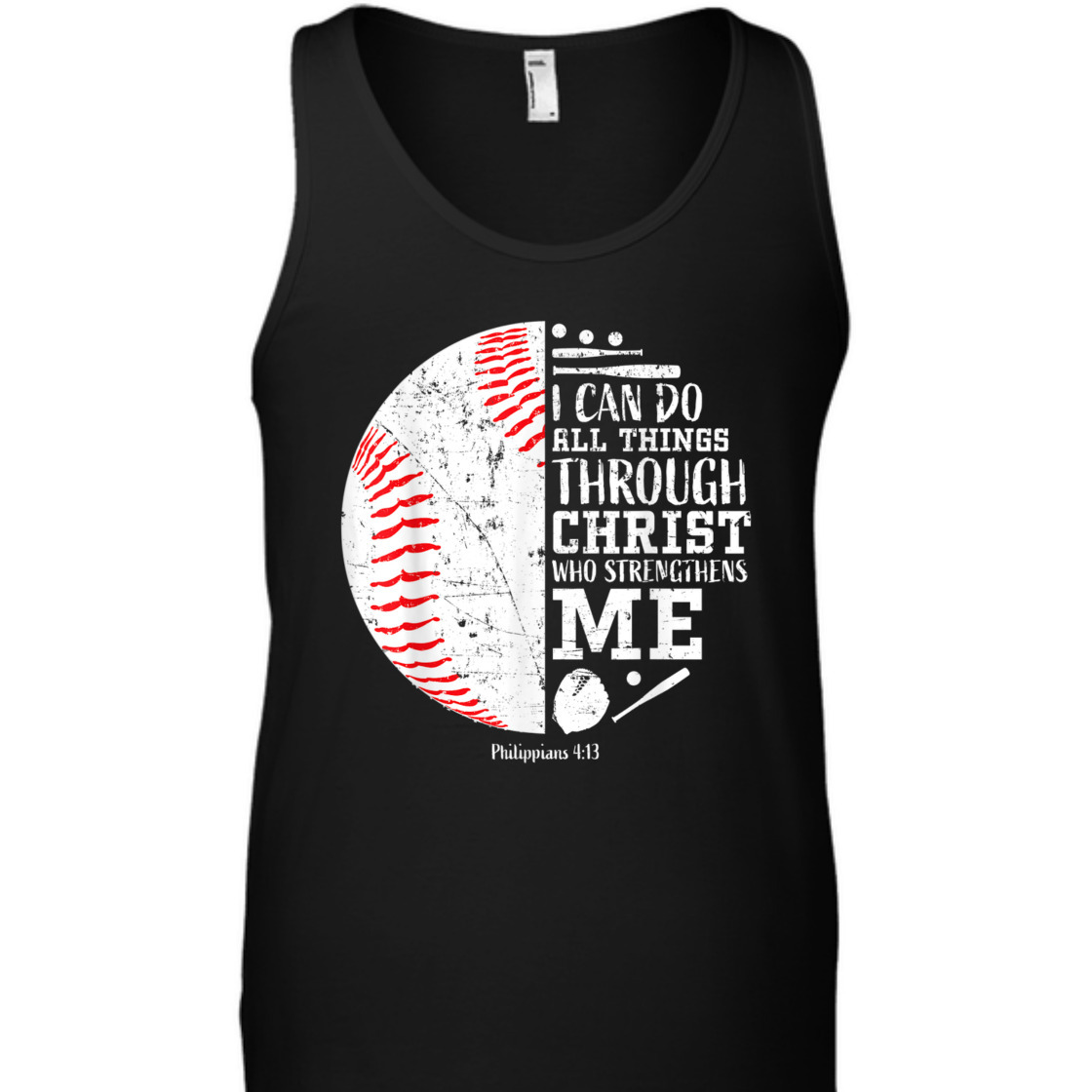 Baseball I Can Do All Things Through Christ Religious Bible Verse T-Shirt Baseball I Can Do All Things Through Christ Religious Bible Verse T-Shirt