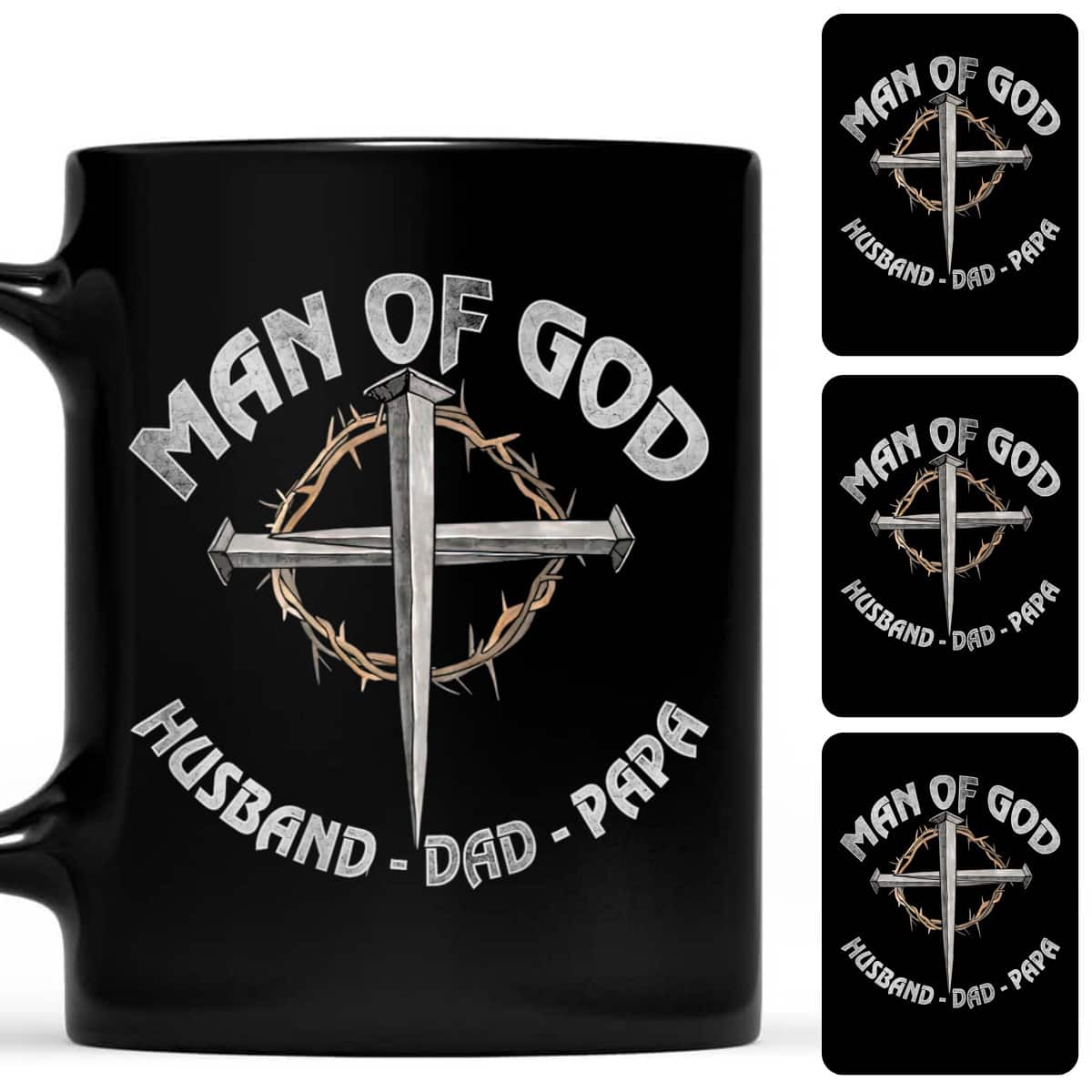 Man Of God Husband Dad Papa Christian Fathers Day T-Shirt Man Of God Husband Dad Papa Christian Fathers Day T-Shirt