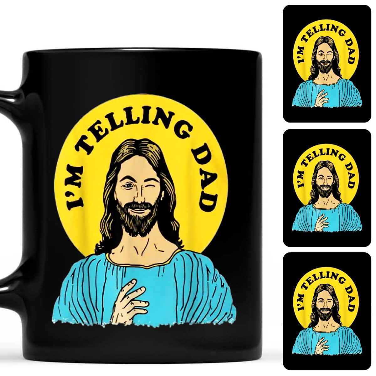 I'm Telling Dad Funny Jesus Christian Fathers Day God Dad T-Shirt I'm Telling Dad Funny Jesus Christian Fathers Day God Dad T-Shirt