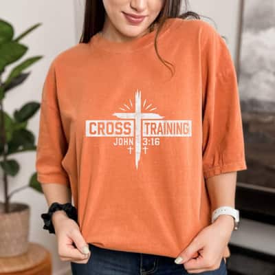 Cross Training Christian Fathers Day And T-Shirt