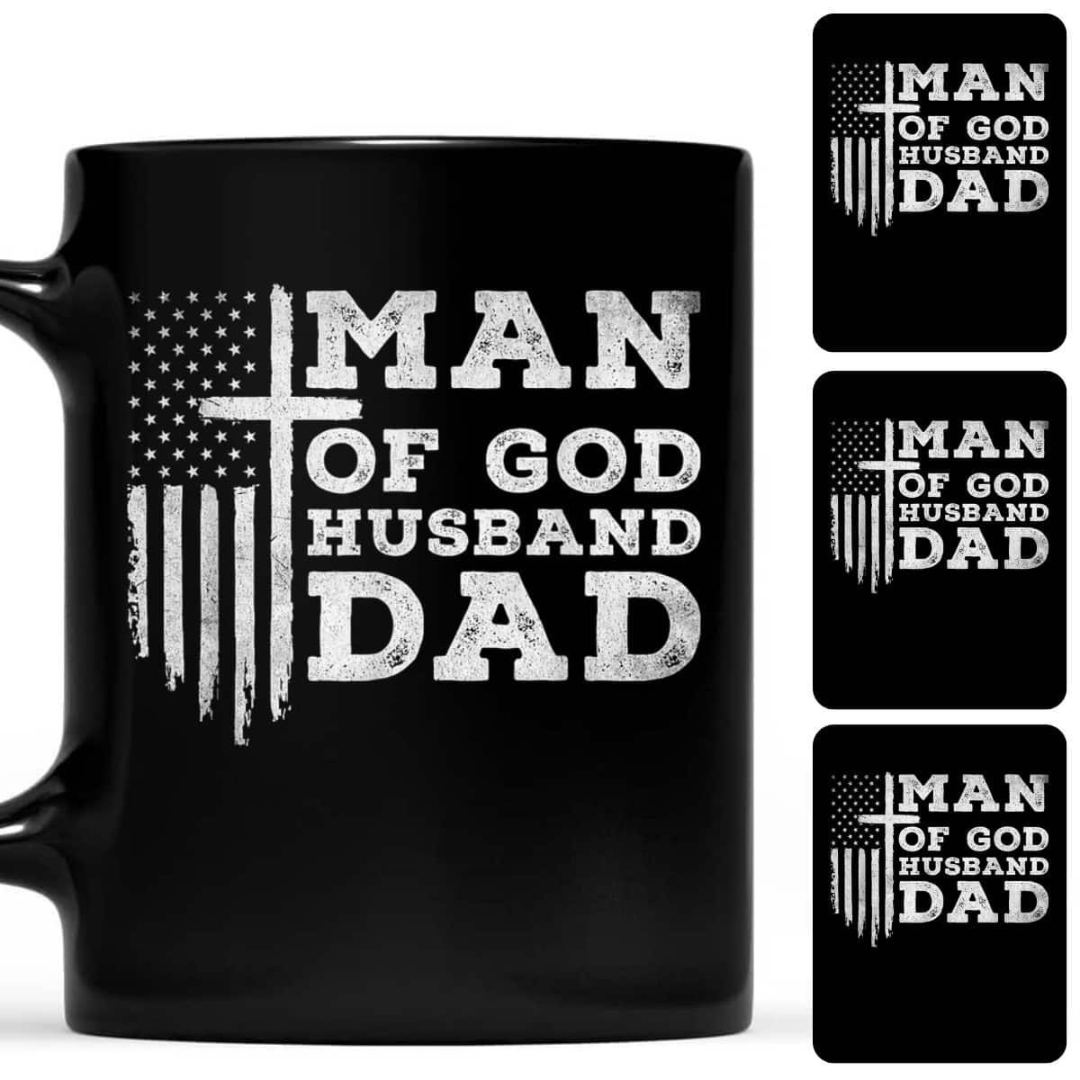 Man Of God Husband Dad Religious Cross Father's Day T-Shirt Man Of God Husband Dad Religious Cross Father's Day T-Shirt
