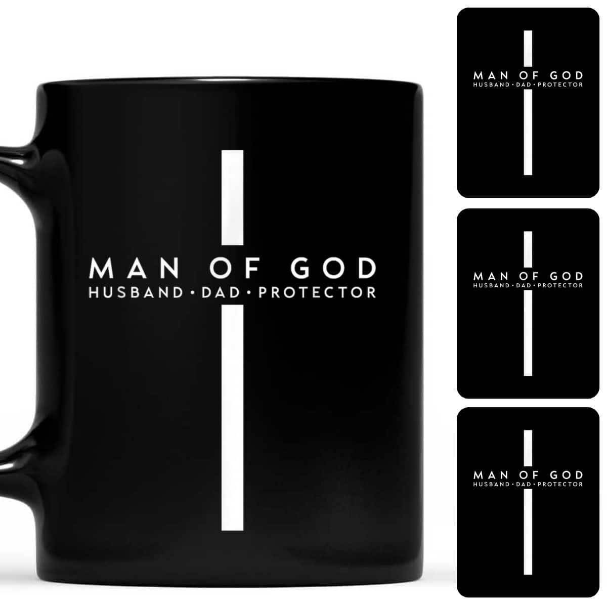 Man Of God Husband Dad Christian Cross Father's Day T-Shirt Man Of God Husband Dad Christian Cross Father's Day T-Shirt