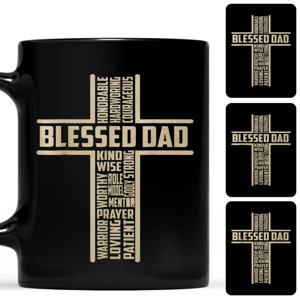 Vintage Blessed Dad Fathers Day Cross Christian Papa Husband T-Shirt Vintage Blessed Dad Fathers Day Cross Christian Papa Husband T-Shirt