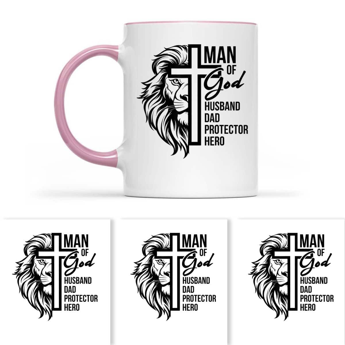 Man Of God Husband Dad Protector Hero Christian Father's Day T-Shirt Man Of God Husband Dad Protector Hero Christian Father's Day T-Shirt