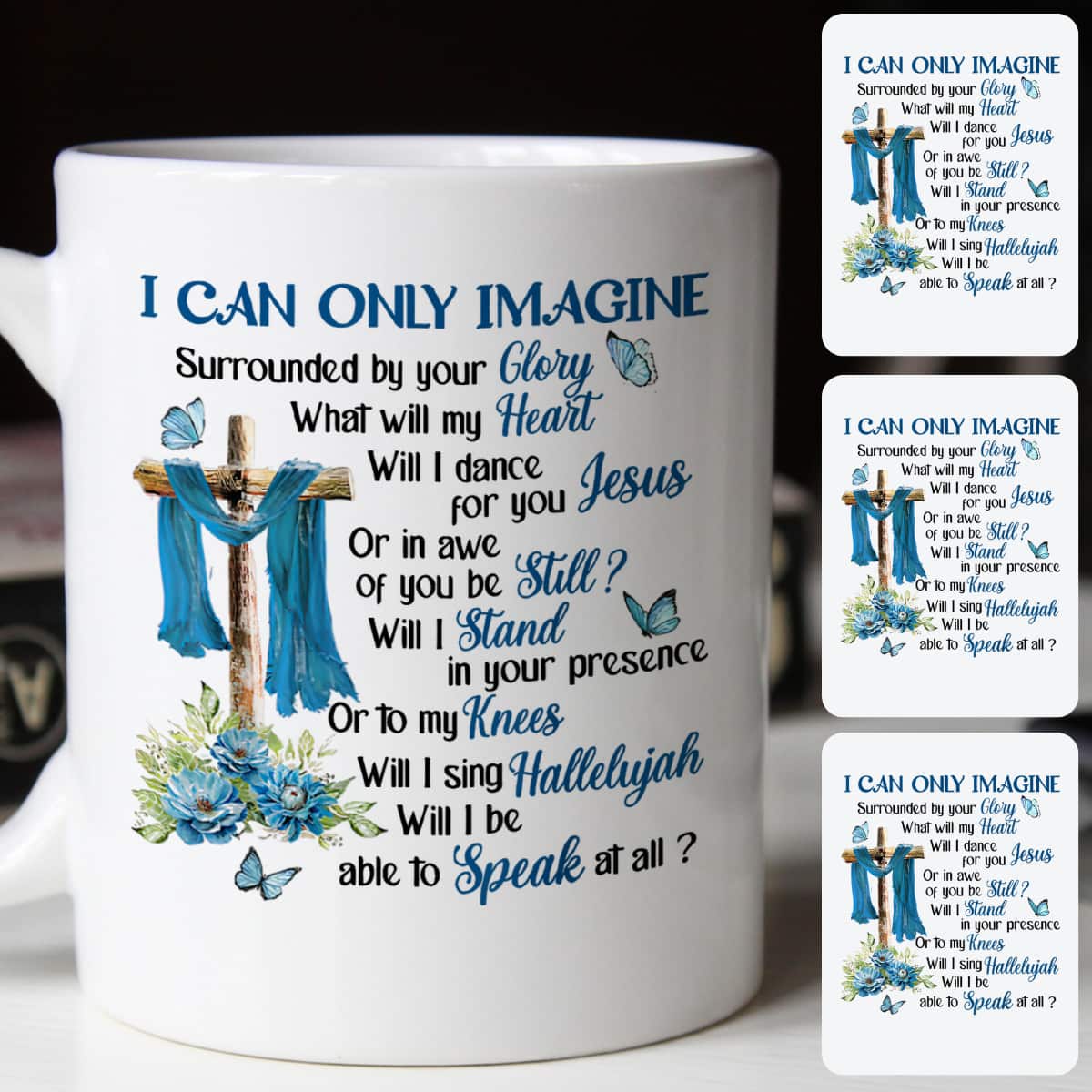 I Only Can Imagine Faith Christian Cross Butterfly Jesus T-Shirt I Only Can Imagine Faith Christian Cross Butterfly Jesus T-Shirt
