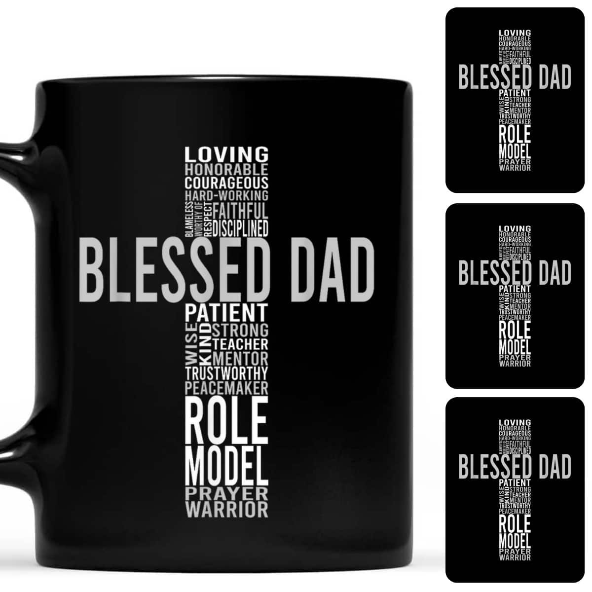 Blessed Loving Dad Cross Inspiration T-Shirt Blessed Loving Dad Cross Inspiration T-Shirt