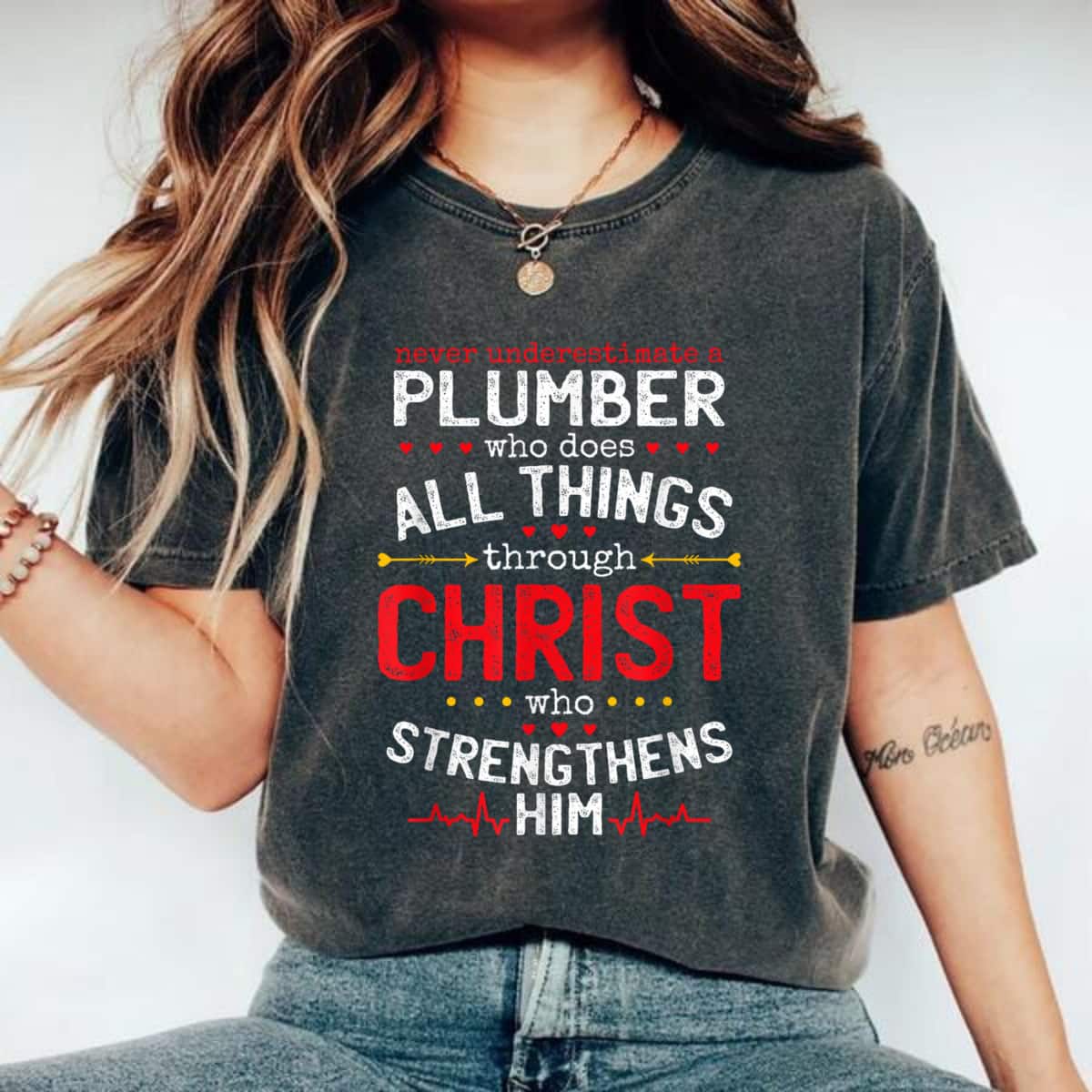 Christian Plumber And Christianity Plumbing Fitter T-Shirt