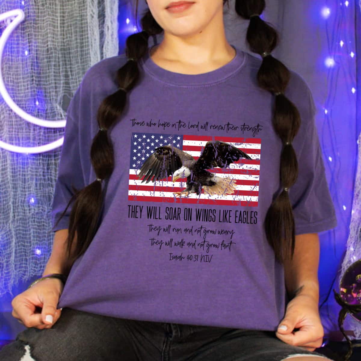 They Will Soar On Wings Like Eagles Isaiah 4031 Christian T-Shirt