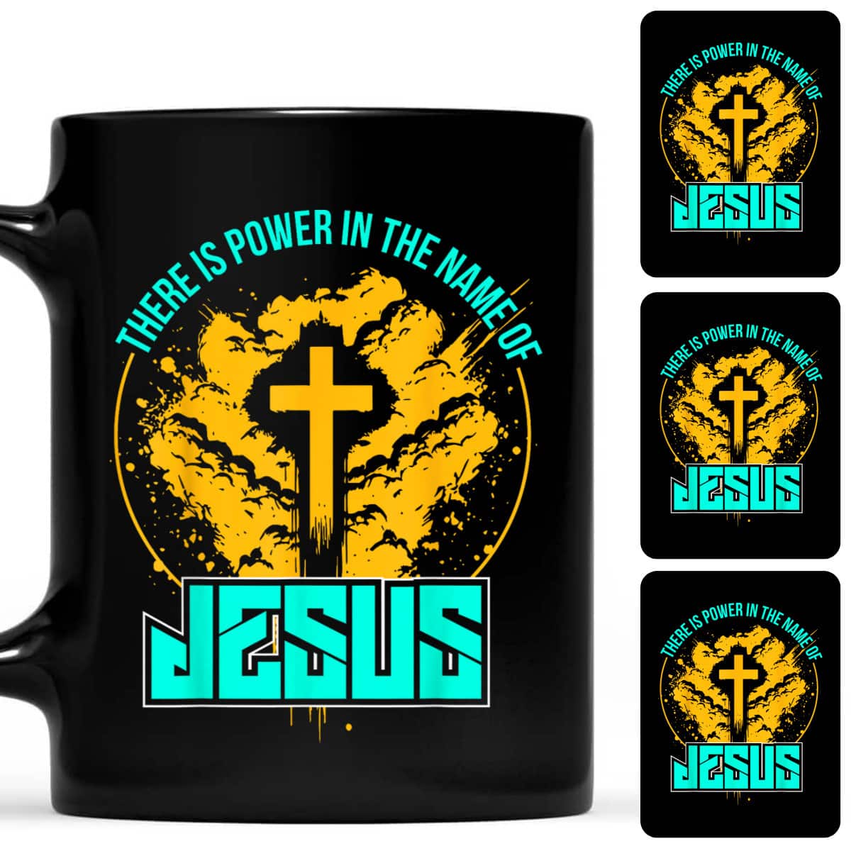 Jesus Christ And Faith Christian There Is Power In The Name Of Jesus T-Shirt Jesus Christ And Faith Christian There Is Power In The Name Of Jesus T-Shirt