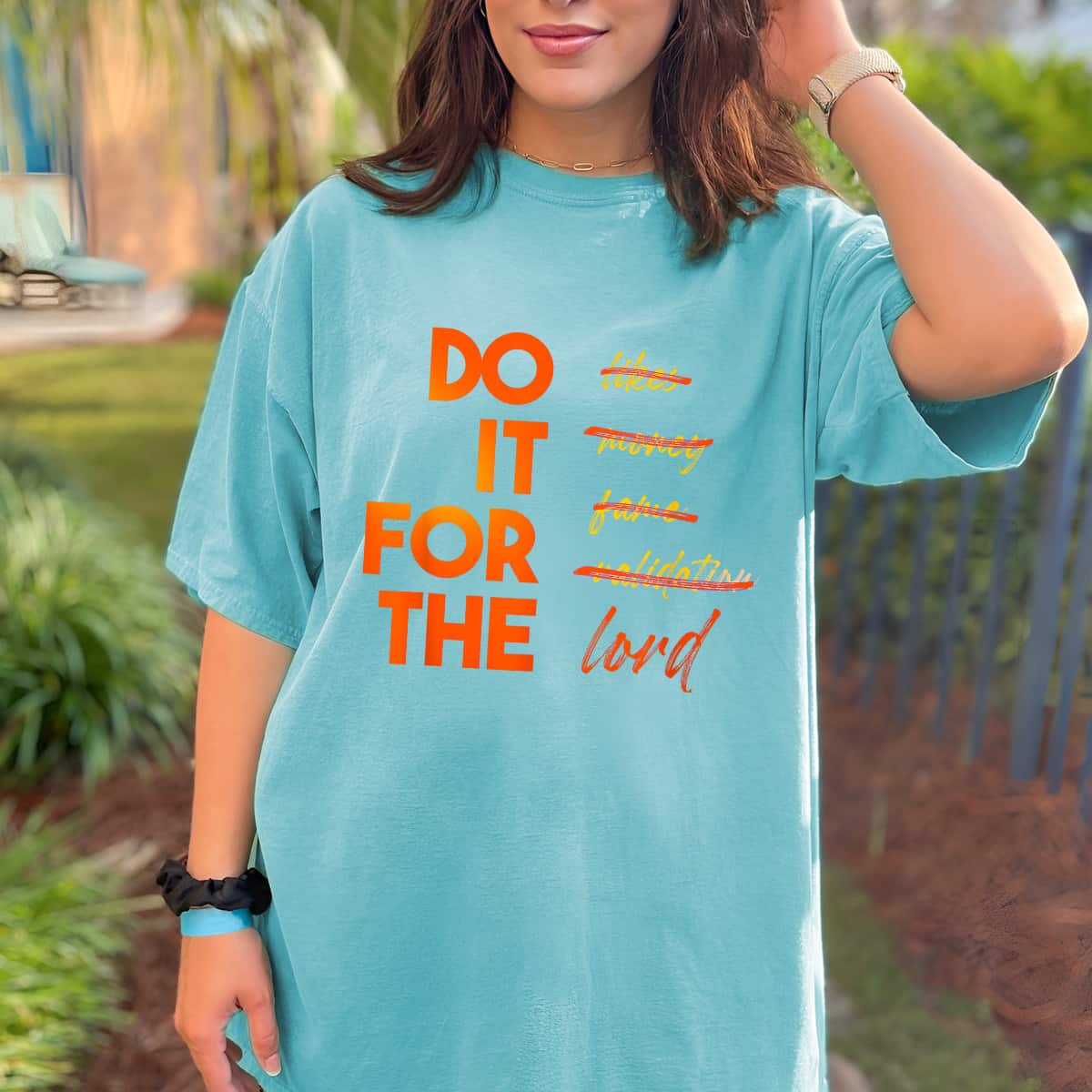 Religious Faith Gift Do It For The Lord Christian T-Shirt
