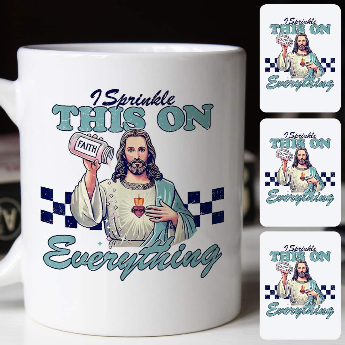 Funny Christian I Sprinkle This On Everything Christian Jesus Faith Quote T-Shirt Funny Christian I Sprinkle This On Everything Christian Jesus Faith Quote T-Shirt