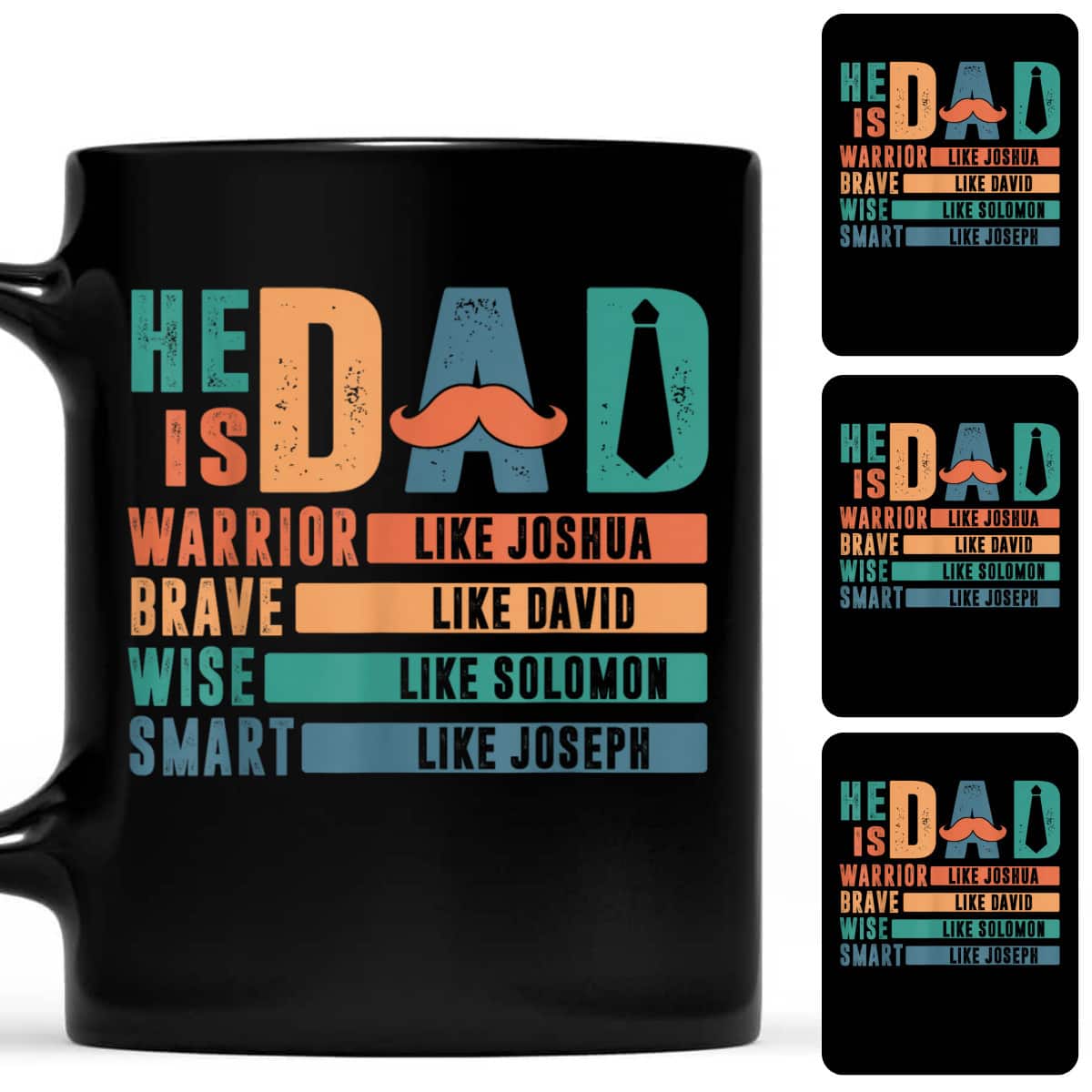He Is Dad Religious Father's Day Christian Dad Bible Verse T-Shirt He Is Dad Religious Father's Day Christian Dad Bible Verse T-Shirt