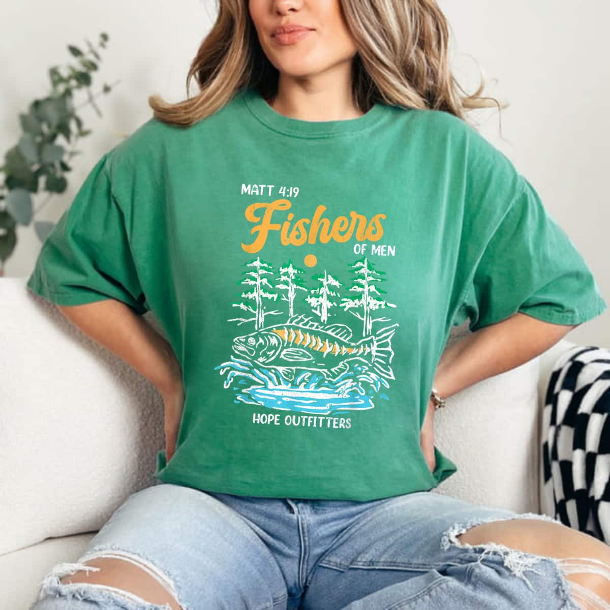 Matt 419 Fishers Of Men Christian Fishing Fathers Day Jesus T-Shirt Matt 419 Fishers Of Men Christian Fishing Fathers Day Jesus T-Shirt