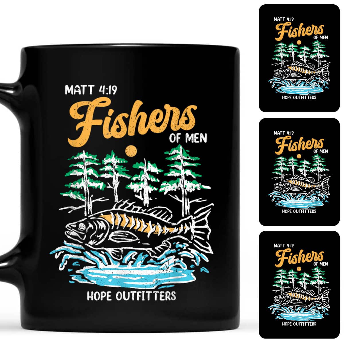 Matt 419 Fishers Of Men Christian Fishing Fathers Day Jesus T-Shirt Matt 419 Fishers Of Men Christian Fishing Fathers Day Jesus T-Shirt