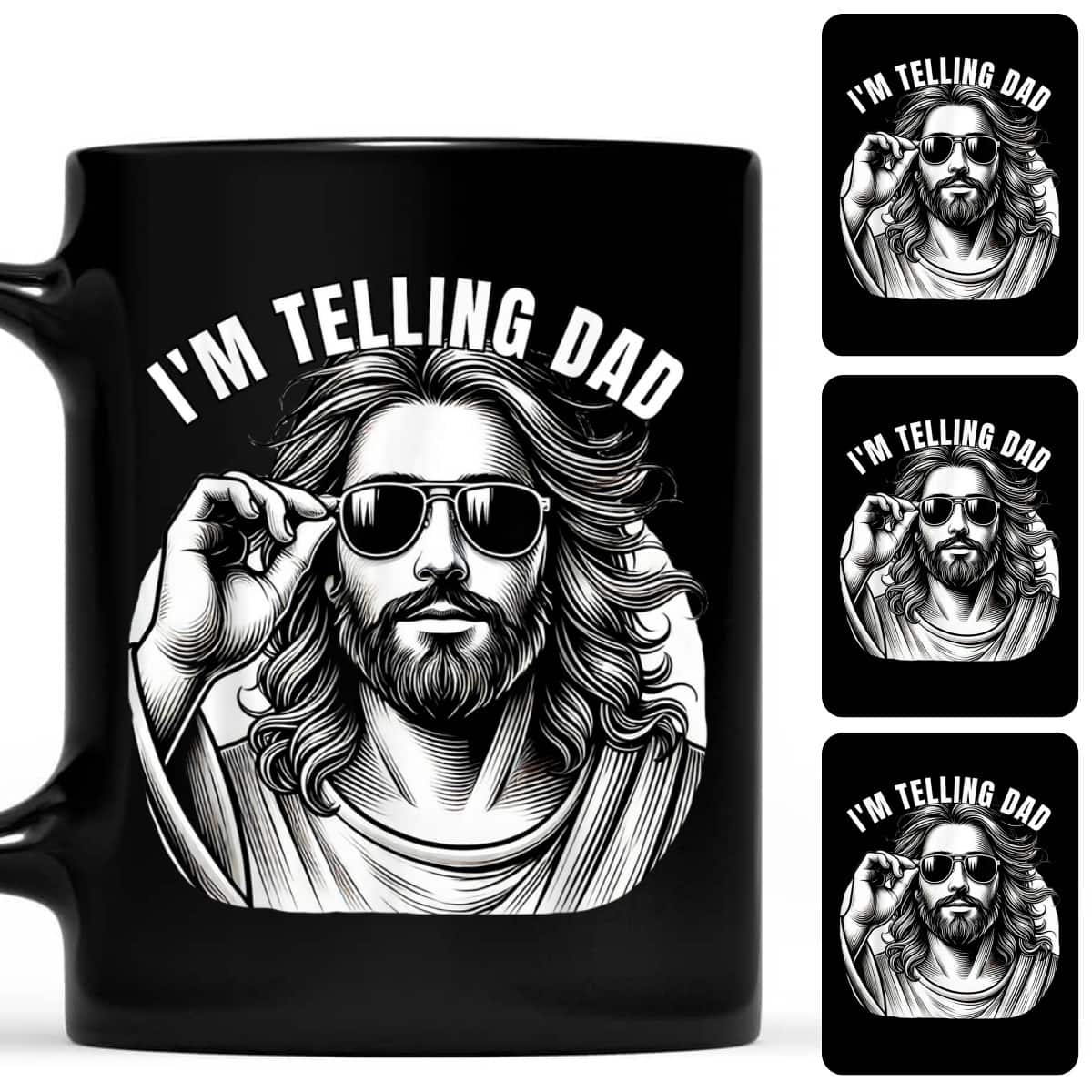 Funny Jesus Meme I'm Telling Dad Jesus Christian T-Shirt Funny Jesus Meme I'm Telling Dad Jesus Christian T-Shirt
