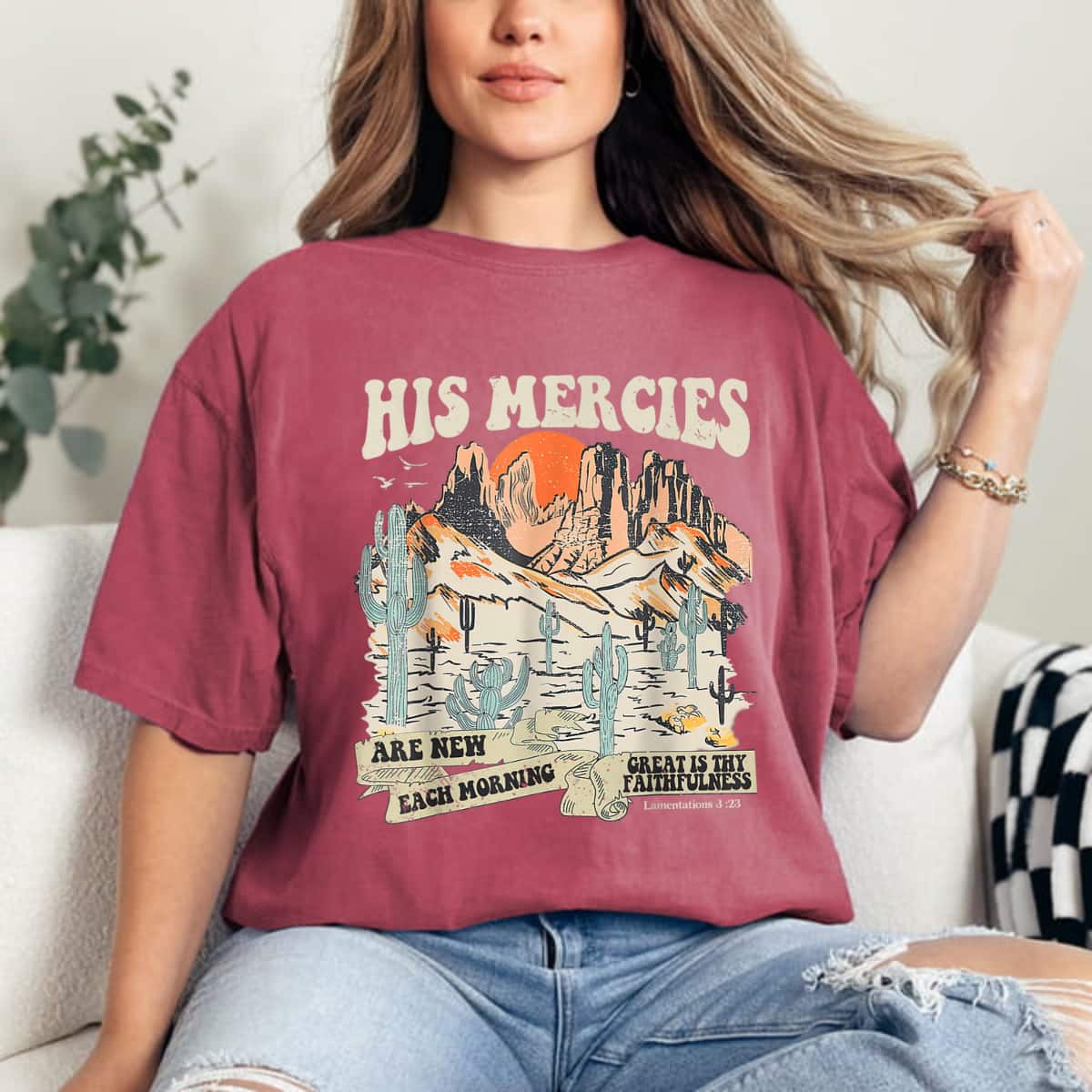 Boho Christian Jesus Faith Based His Mercies Are New T-Shirt Boho Christian Jesus Faith Based His Mercies Are New T-Shirt