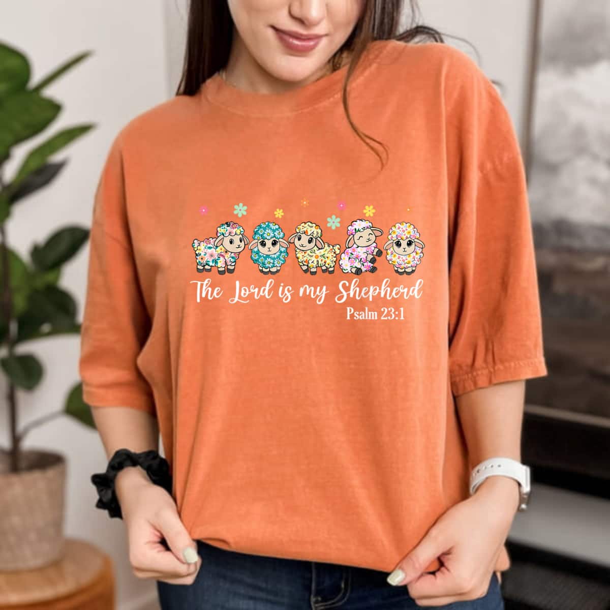 The Lord Is My Shepherd Lord's Prayer Christian Easter Jesus T-Shirt The Lord Is My Shepherd Lord's Prayer Christian Easter Jesus T-Shirt