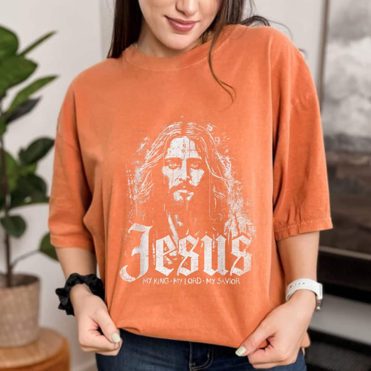 Jesus Christ My King My Lord My Savior Prayer Christian T-Shirt Jesus Christ My King My Lord My Savior Prayer Christian T-Shirt