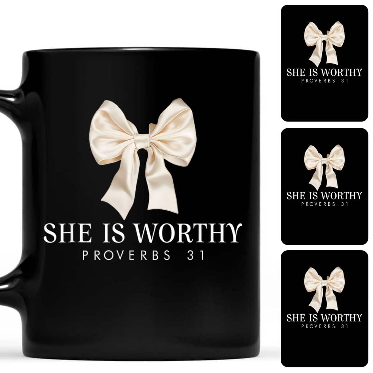 She Is Worthy Cute Christian Coquette She Is Worthy Bow T-Shirt She Is Worthy Cute Christian Coquette She Is Worthy Bow T-Shirt