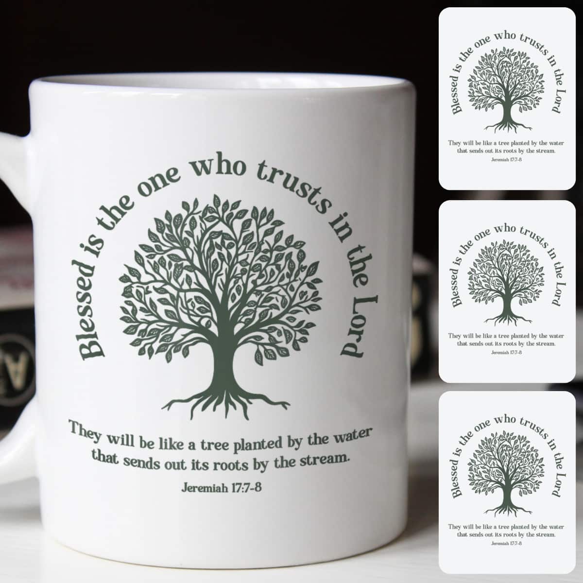 Christian Earth Day Tree Bible Verse Jeremiah 177-8 T-Shirt Christian Earth Day Tree Bible Verse Jeremiah 177-8 T-Shirt