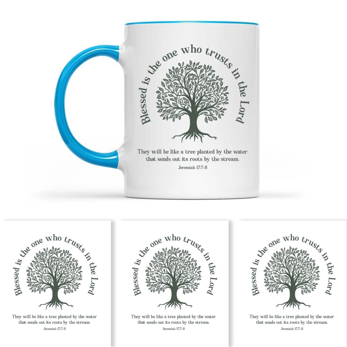 Christian Earth Day Tree Bible Verse Jeremiah 177-8 T-Shirt Christian Earth Day Tree Bible Verse Jeremiah 177-8 T-Shirt