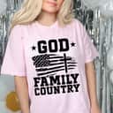 God Family Country Patriotic Christian US Flag T-Shirt God Family Country Patriotic Christian US Flag T-Shirt